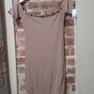 Tan mini dress